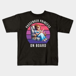 PASSENGER PRINCESS ON BOARD Kids T-Shirt